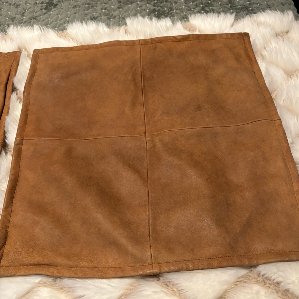Leather Lovers (Set of 2) 18” x 18” Pillow Covers - Picture 10 of 10